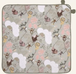 Outlet Little Roomies Badhandduk med huva ljusgrön - 80x80 cm