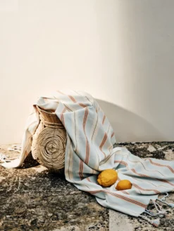 Clearance Badlakan blå - 75x150cm