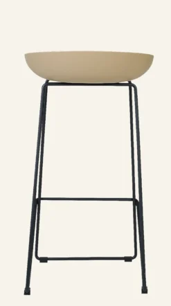 Discount Forms & Objects Barstol beige - 44x43x79 cm