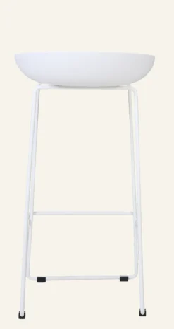 Outlet Forms & Objects Barstol vit - 44x43x79 cm