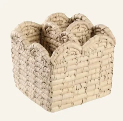 Outlet Bestickkorg natur - 15x15x13 cm