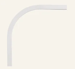 Discount Båge 90° vit - 20x20 cm
