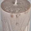 Blockljus beige - 6,8x15 cm