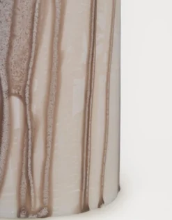 Blockljus beige - 6,8x15 cm