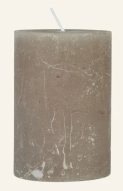 Online Blockljus beige - 7x10 cm