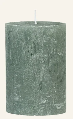 Sale Blockljus grön - 7x10 cm