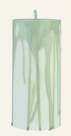 Best Blockljus grön - 6,8x15 cm