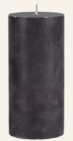 Outlet Blockljus mörkgrå - 6,8x15 cm