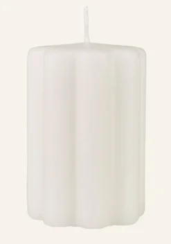 Outlet Blockljus offwhite - 6,8x10 cm