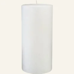 Hot Blockljus vit - 6,8x10 cm