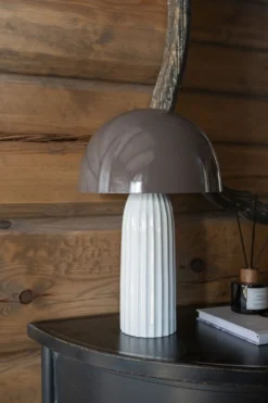 Sale Bordslampa brun - 24x24x37 cm