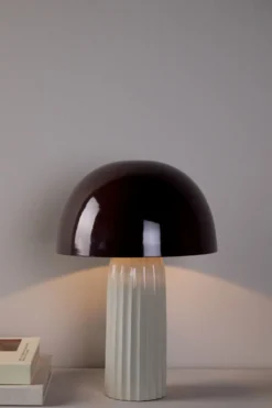 Sale Bordslampa brun - 24x24x37 cm