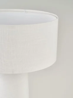 Clearance Forms & Objects Bordslampa vit - 30x30x51 cm
