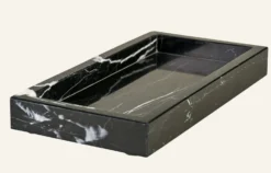 Discount Bricka svart - 22x11x2,5 cm