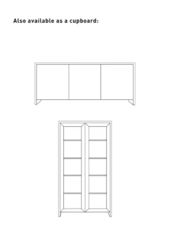 Sale Forms & Objects Byrå svart - 180x40x76 cm