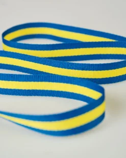 Online Dekorationsband multi/blå - 1,5cm x 3m