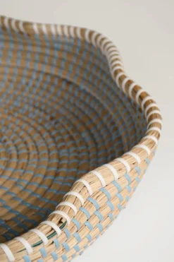 New Dekor skål ljusblå - 8x39x39 cm