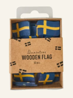Hot Flaggpynt multi/blå - 50stk