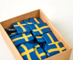 Hot Flaggpynt multi/blå - 50stk