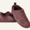 Discount Fårskinnstofflor burgundy - 37
