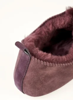 Discount Fårskinnstofflor burgundy - 37