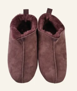 Discount Fårskinnstofflor burgundy - 37