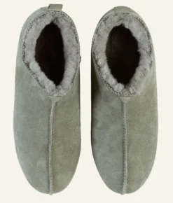Best Fårskinnstofflor olivgrön - 39