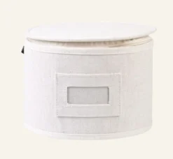 New Nice & organized Förvaringslåda ljus natur - ø30,5x18 cm