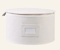 New Nice & organized Förvaringslåda ljus natur - ø30,5x18 cm