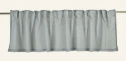 Hot Gardinkappa gråblå - 250x50 cm