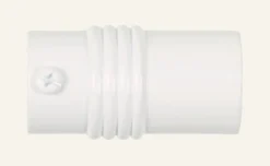 New Gardinknopp, 2-pack vit - 22/25 mm