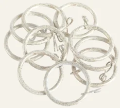 Clearance Gardinringar 10 st. multi/vit - 10 stk