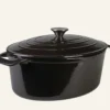 Gjutjärnsgryta oval svart - 5800ml