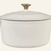 Outlet Gjutjärnsgryta rund creme - 4300ml