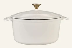 Outlet Gjutjärnsgryta rund creme - 4300ml