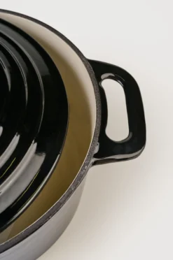 Best Gjutjärnsgryta rund svart - 4300ml