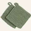 Outlet Bokhari Grytlapp grön - 19x19 cm