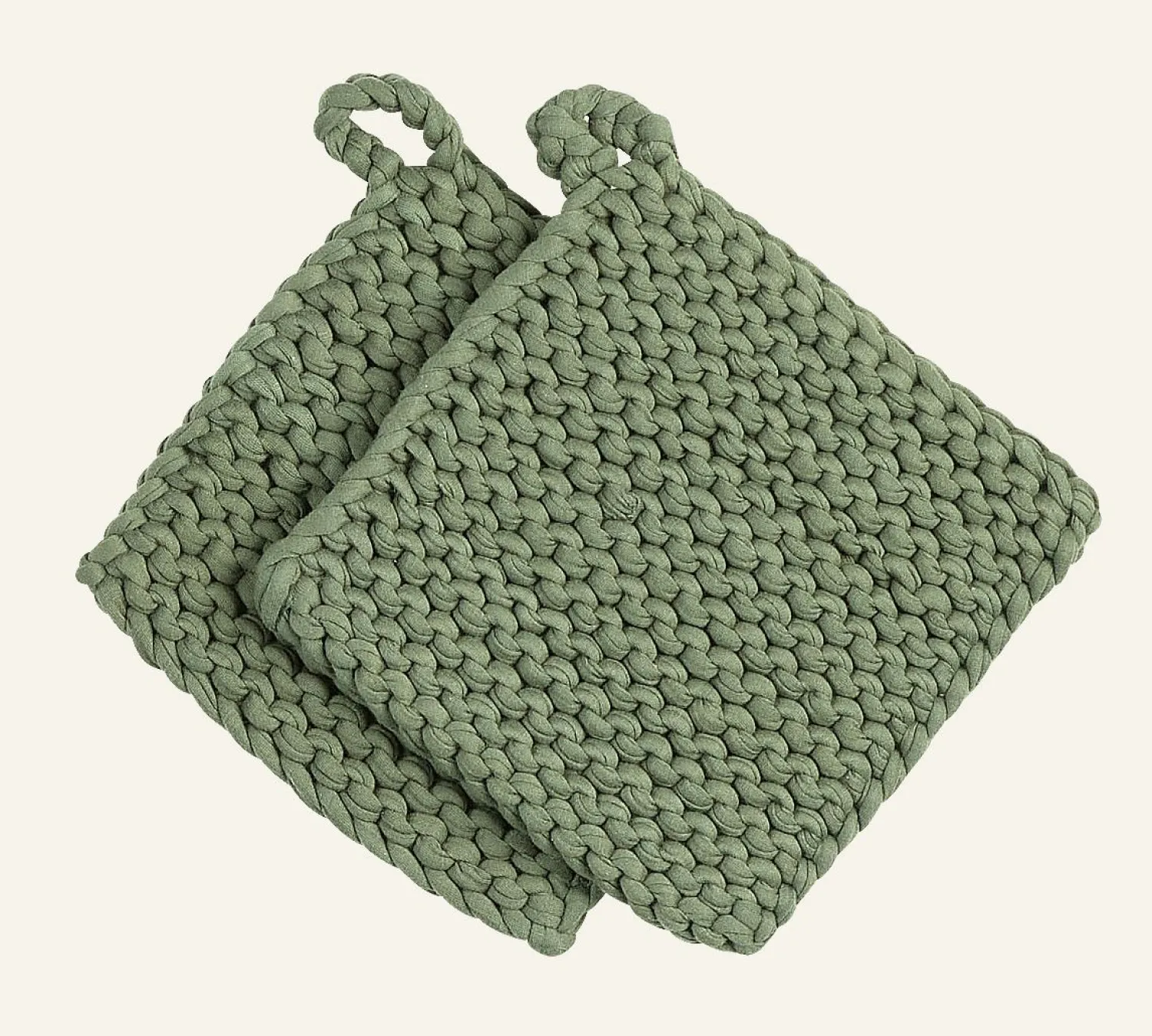 Outlet Bokhari Grytlapp grön - 19x19 cm