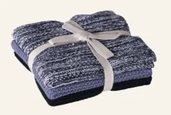Outlet Local Chef Handduk, 3-pack blå - 26x26 cm