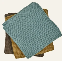 Online Local Chef Handduk, 3-pack brun - 26x26 cm