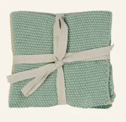 Outlet Local Chef Handduk, 3-pack grön - 26x26 cm