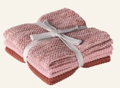 Local Chef Handduk, 3-pack rosa - 26x26 cm
