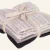 New Handduk, 3-pack svart - 26x26 cm