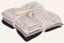 New Handduk, 3-pack svart - 26x26 cm