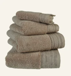 Online Hotel Selection Handduk taupe - 90x150 cm