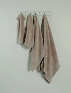 Discount Hotel Selection Handduk taupe - 30x50 cm