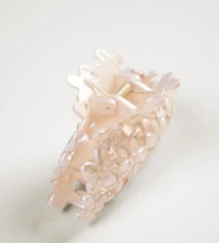 Discount Hårklämma beige - 4,5x9,7x4,3 cm