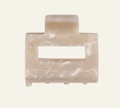 Discount Hårklämma beige - 3,8x5,1x4,5 cm