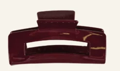Online Hårklämma burgundy - 5,5x10 cm