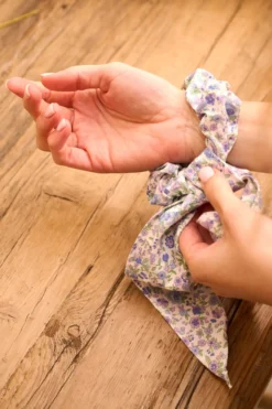 Sale Hårsnodd multi/blå - ø6,5 cm